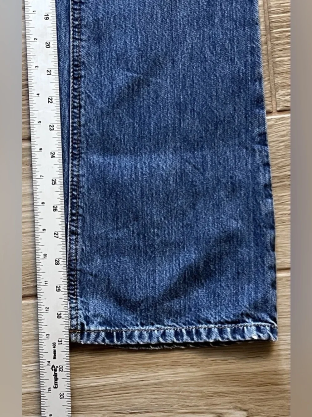 American Eagle Artist Jeans Size 4R Blue Bootcut Cotton Blend Rise Boho Y2K - Picture 6 of 10